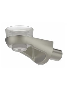 Reggipiano Nichelato Con Ventosa - art. 529201. Supporto Per Mensole In Vetro E Legno